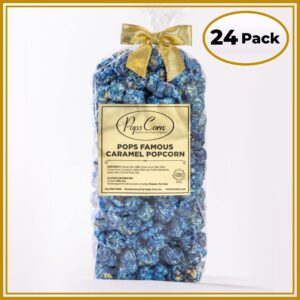 Blue Gourmet Popcorn – 24 Pack Party Favor Bags | Wedding & Event Popcorn | Pops Corn®